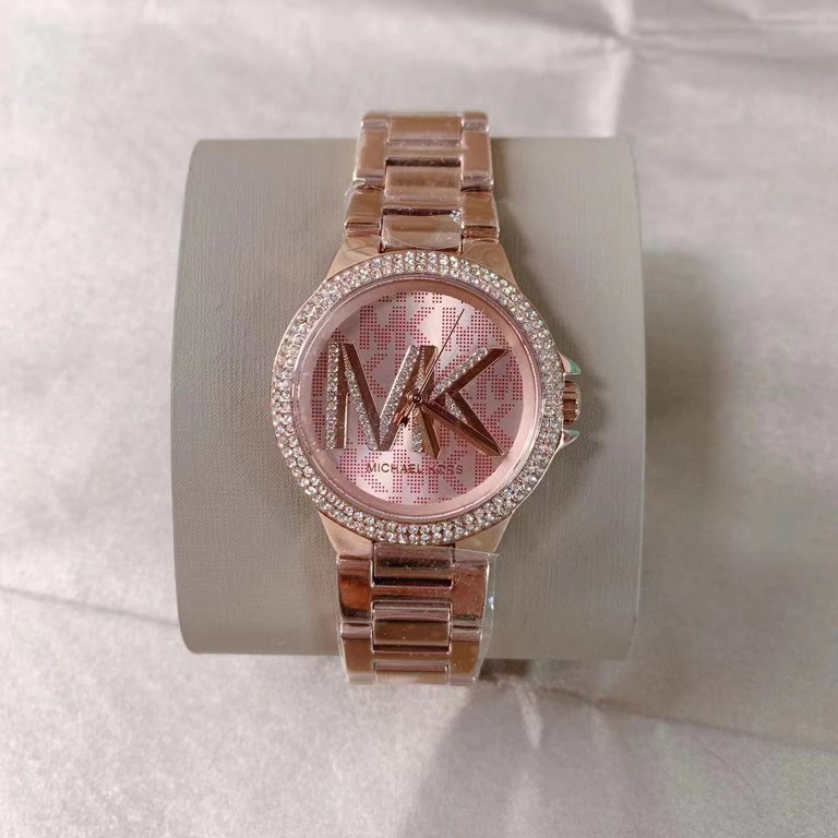 Michael Kors MK7197 Camille Three-Hand Rose Gold-Tone Stainless Steel Watch