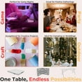 thumbnail image 2 of Folding Table 6ft – Heavy-Duty Portable Table for Indoor and Outdoor Use, Foldable 6 Foot Banquet Table for Camping, Dining, Party, or Picnic, 2 of 6