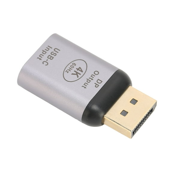 USB C Adapter, Compact Portable Convenient Practical Aluminum Alloy USB C To DisplayPort Adapter for Meeting