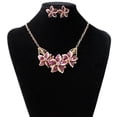 thumbnail image 4 of Collier de Mariage Fleur Collier de Mariée Élégant Collier avec Boucles d'Oreilles, 4 of 10