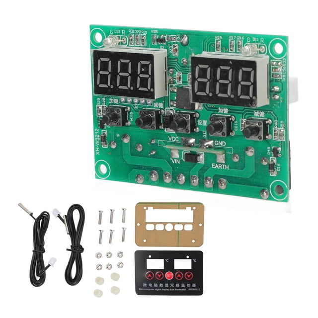 Temperature Controller,220V Temperature Controller Digital Dual Relay Temperature Regulator Digital Temperature Regulator High-End Performance