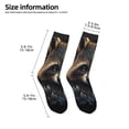 thumbnail image 2 of Goofa Tribal Style Raccoon Pattern Children's Crew Socks, Kids' Daily Wear and Sports Socks, Breathable Socks, Sports Socks, Moisture-Wicking Socks for Children, 2 of 6
