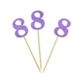 thumbnail image 3 of Darling Souvenir, Number 8 Birthday Year Cupcake Toppers, Birthday/ Anniversary Party Dessert Decorations - Pack Of 20, 3 of 3