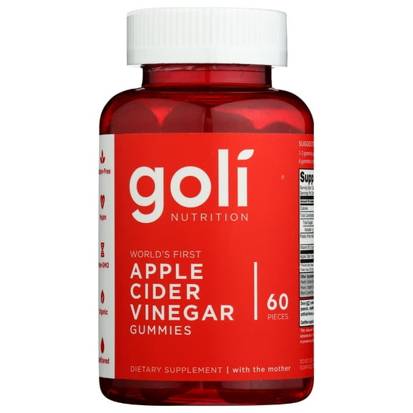 Gomitas de vinagre de sidra de manzana Supplement Goli Nutrition, 60 unidades