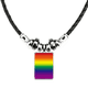 thumbnail image 1 of gradiente lgbt arcoiris homo collar a mano colgante de cuerda de cuero Unbranded M, 1 of 3