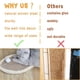 thumbnail image 4 of Rascador de pared para gatos, almohadilla rascadora vertical para gatos montada en el piso o la pared para gatos de interior, adultos o gatitos, protector de muebles de pared para gatos, 4 of 7