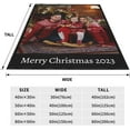 thumbnail image 4 of Custom Blanket with Text Photos Customized Blanket Personalized Throw for Adult Kid Birthday Wedding Christmas Halloween Fathers Mothers Valentines Day Gift Couch Sofa Bedroom 40"x 30", 4 of 6