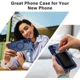 thumbnail image 4 of for Samsung Galaxy A16 5G Case with 2X Screen Protector, Magnetic Military Grade Shockproof Case Translucent Back Slim Rugged Bumper Cover for Galaxy A16 5G Phone Case-6.7 inch, Blue, 4 of 8