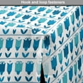 thumbnail image 4 of Floral Dog Crate Cover, Holland Tulips Aligned Horizontally Folk Pattern Continuous Illustration, Easy to Use Pet Kennel Cover Small Dogs Puppies Kittens, 7 Sizes, Sea Blue Multicolor, by Ambesonne, 4 of 6
