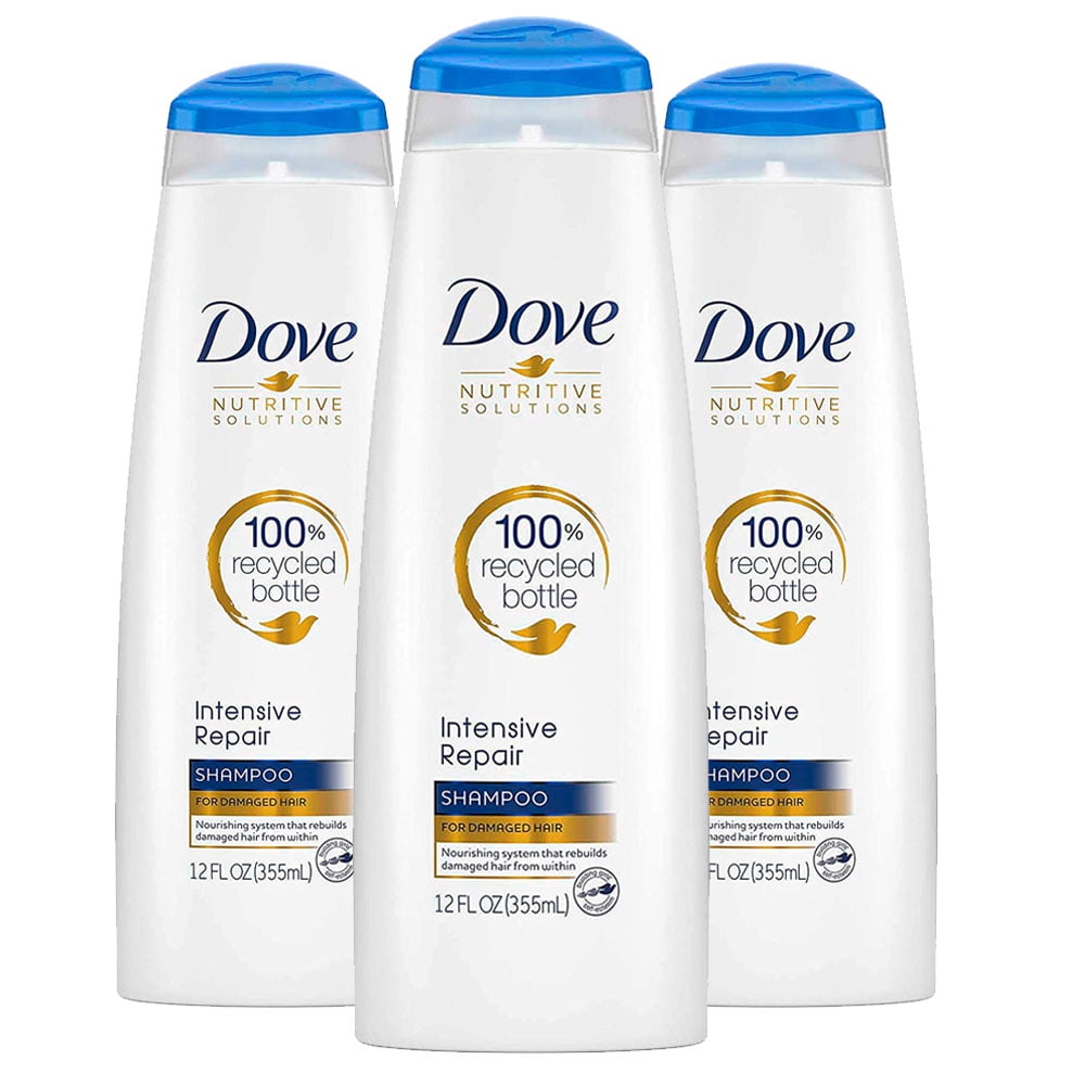 Pack of (3) Dove Nutritive Solutions Strengthening Shampoo for Damaged Hair Intensive Repair