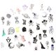 thumbnail image 1 of 40 hojas de pegatinas autoadhesivas de papel con calcomanías de mariposas multicolores, 1 of 5