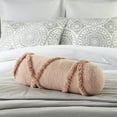 thumbnail image 4 of Mina Victory Life Styles Distressed Diamond 6" X 20" Blush Indoor Throw Pillow, 4 of 7