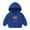 Blue, variant on Youth Solid Fleece Hoodies Pullover Fashion Girl and Boy' Casual Long Sleeve Tops Hoodie Printing Tops Blue 6 Years