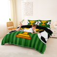 thumbnail image 3 of Erosebridal Cartoon Soccer Trophy Duvet Cover Set,Football Sport Games Bedding Full For Kids,Reversible Black 3 Pieces,No Comforter, 3 of 6
