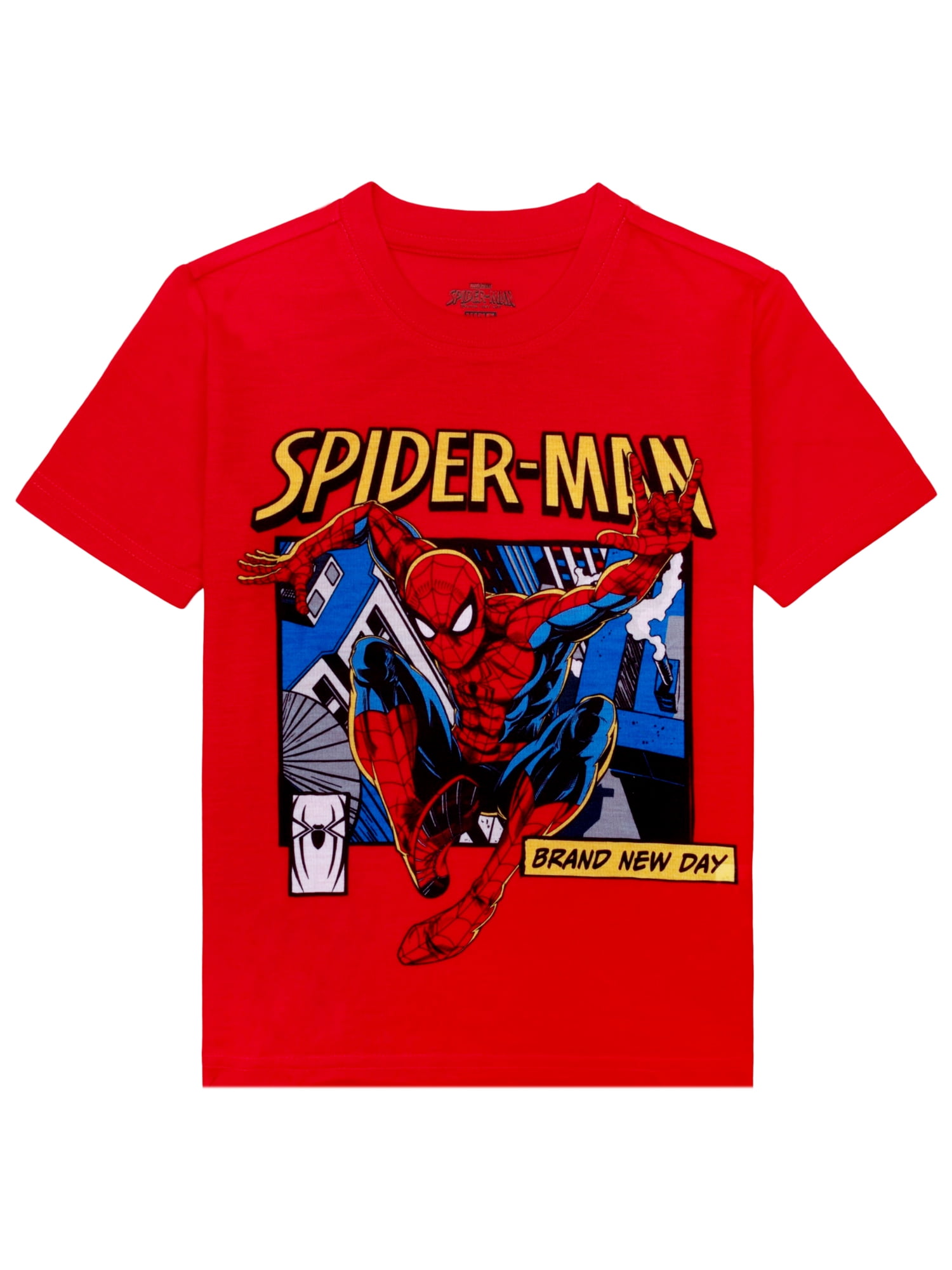 Spiderman 2-Piece Short Sleeve and Short Pajama Set, Sizes 4-12