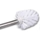 thumbnail image 3 of Replacement Brushes Pack Of 5 Toilet Brushes White Brush Head Stainless Steel Handle Polished Toilet Brush Brushes, 3 of 5
