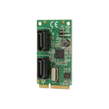UPC: 0810154016761 | SYBA 2-Port SATA 6G Card Mini PCI-Express Form Factor non-RAID ASM1061 Chipset Model SD-MPE40056