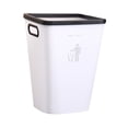 thumbnail image 5 of GETAJGHSD Household White Garbage Can Plastic Waste Container for Home Study Kitchen Use, 5 of 8