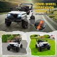 thumbnail image 4 of 12V Kids Ride on Toys Cars with Parents Control, Toddler Electric Ride on Truck Car with Early Education Function, Riding Toy with 4 Wheel Suspension, MP3, USB, Electric Vehicle for Aged 3+, White, 4 of 8