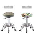 thumbnail image 5 of Kll Floral Vintage Round Bar Chair Cushion Cover 13 Inch,Bar Stool Protector With Elastic, Soft Washable, 5 of 7