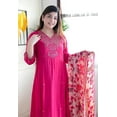 thumbnail image 2 of KLOSIA Women Embroidery Kurta and Pant Set with Dupataa - Indian Ethnic Traditional Wear Kurta Set, 2 of 7