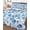 LightBLue, variant on Twin Quilt Bedding Set, Blue Bubble Reversible Summer Quilt 3 Pieces, Watercolor Ocean Bubble Summer Beige Lightweight Bedspreads Coverlets with 2 Pillow Shams for All Seasons