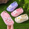 thumbnail image 2 of CHENge Toddler Girls Summer Sandals Breathable Walking Flower Shoes Lightweight Sport Sandals Toddler Sneakers, 2 of 4