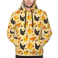 thumbnail image 3 of Zufioo Funny Chicken Design Fleece Comfortable Hoodie for Mens,Sweatshirt for Men,Pullover Hooded Sweatshirt for Men -Small, 3 of 5