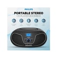 thumbnail image 4 of Reproductor Cd Philips Taz3300b Portátil Radio Fm Estéreo Negro, 4 of 9