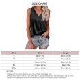 thumbnail image 2 of Blusa sin mangas de satén con cuello en V, blusa sin mangas de satén para mujer Blusa sin mangas de satén con cuello en V Blusa sin mangas con cuello en V Consigue más, 2 of 2