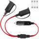 thumbnail image 1 of HAYAN 14AWG 1 to 2 Car Cigarette Lighter 14 AWG Cord 12v / 24v Car Cigarette Lighter Splitter, Power Charger Adapter 2-Way Waterproof Socket Splitter, 1 of 1