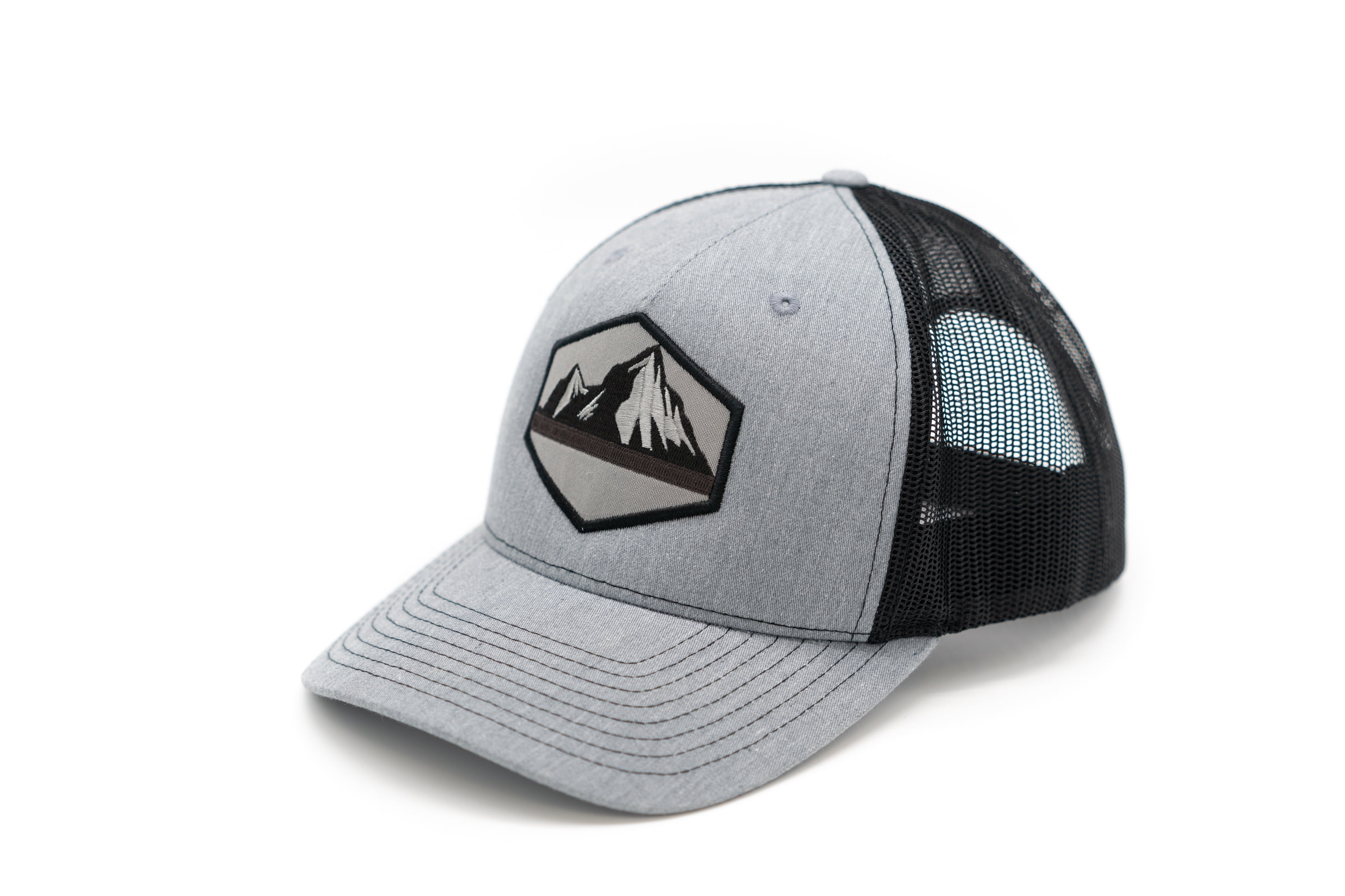 Men's Embroidered Scenic Mountain Range 