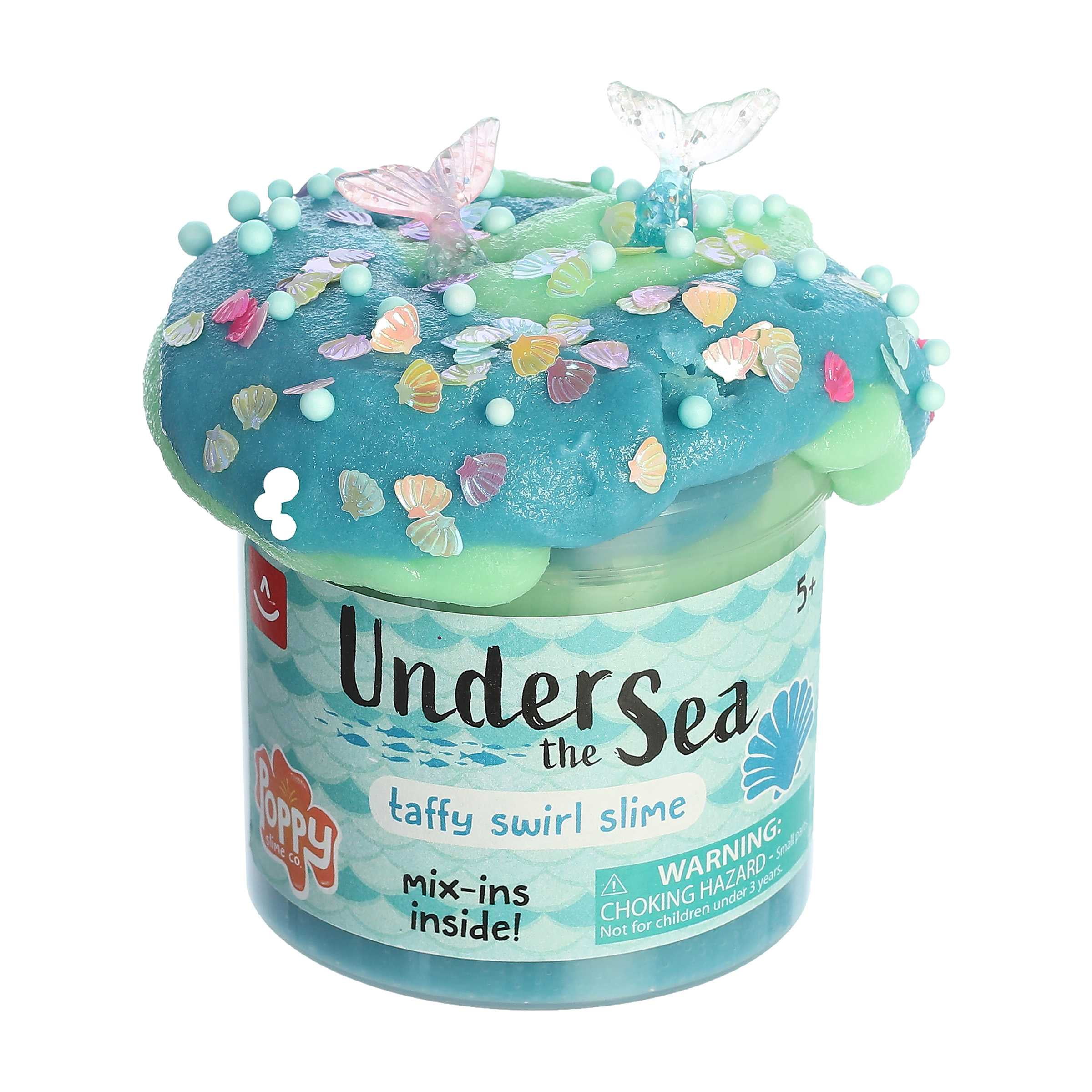Aurora Toys - Medium Green Poppy Slime Co. - 11.3oz Under The Sea Slime - Gooey Toy