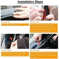 thumbnail image 5 of Smoke Tinted Tape-On Side Window Vent Visor Deflectors Rain Guards Compatible with Jeep Compass 2017 2018 2019 2020 2021, 5 of 7