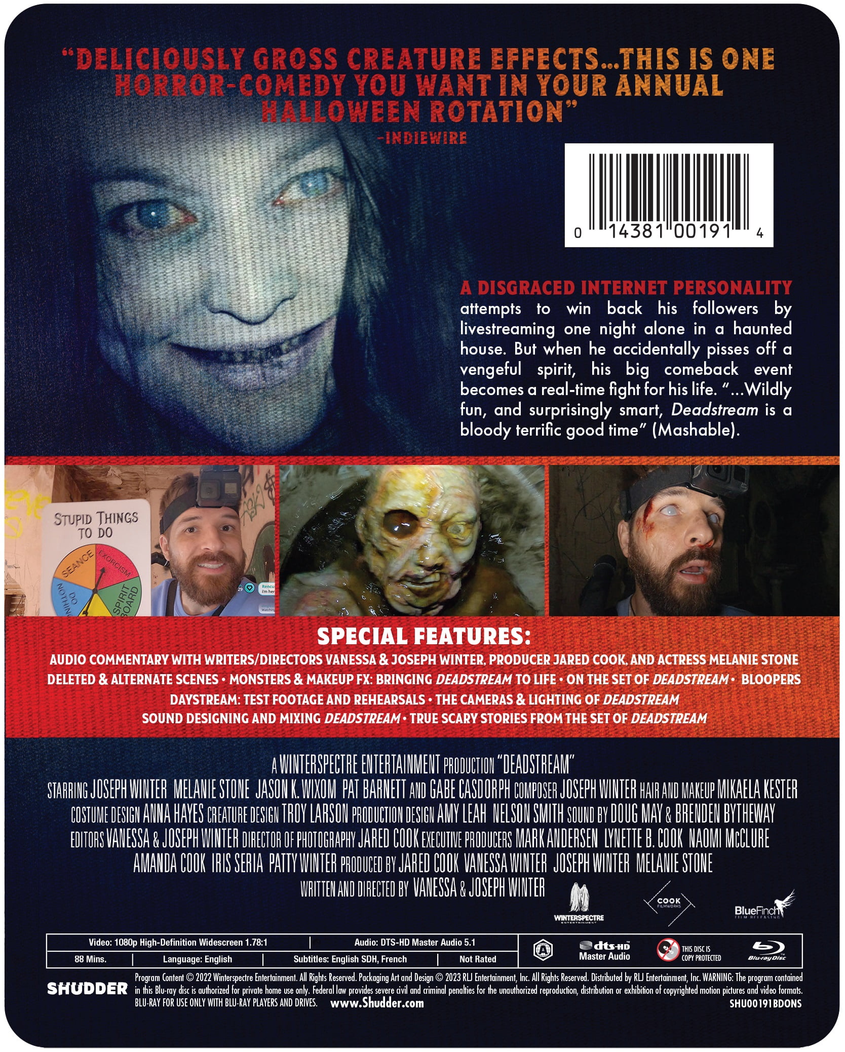 Deadstream (Steelbook) (Walmart Exclusive) (Blu-ray) (Steelbook), Shudder,  Horror 