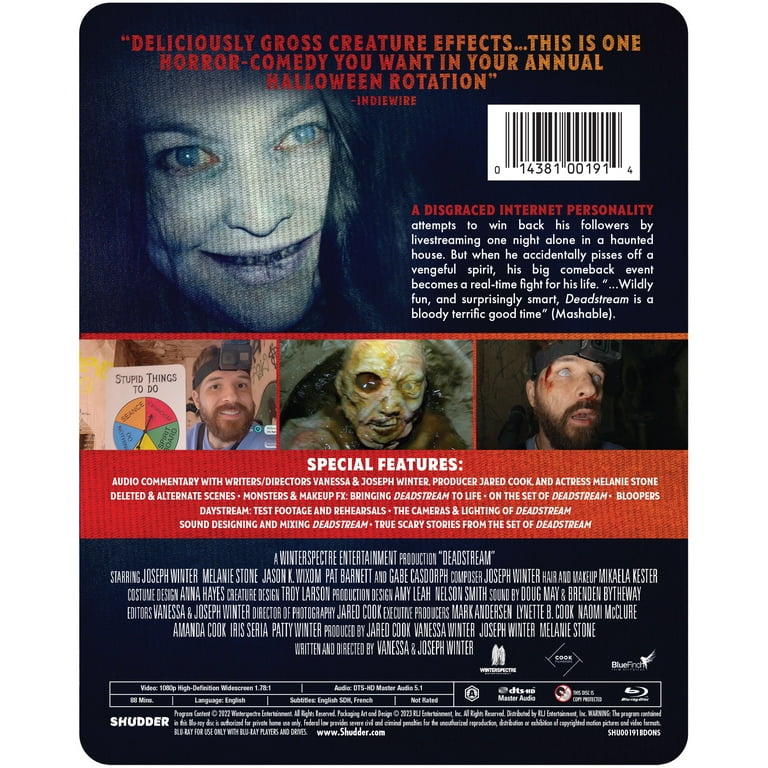 Deadstream (Steelbook) (Walmart Exclusive) (Blu-ray) (Steelbook), Shudder,  Horror 