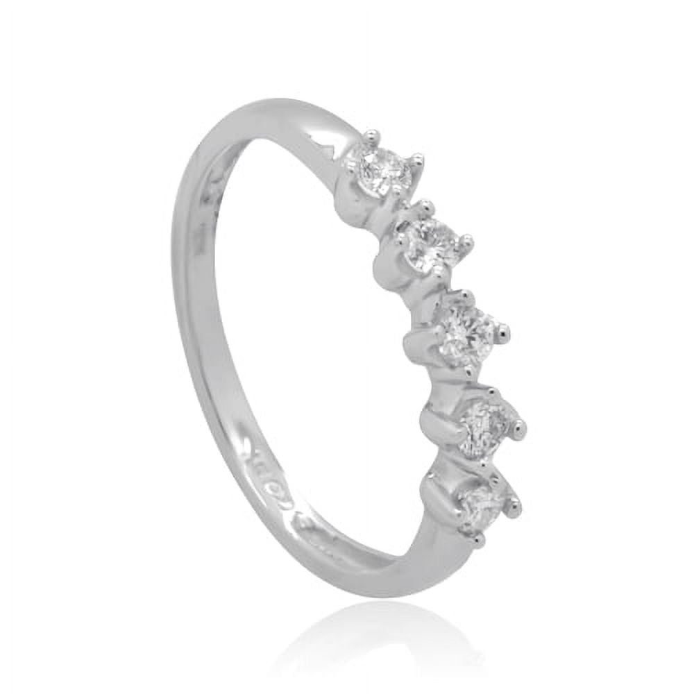 10K White Gold 0.25 CTTW Diamond Band