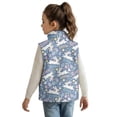 thumbnail image 4 of Binienty Easter Bunny Fleece Vests for Girls Size 5-6 Camo Hunting Jacket Kids Zipper Mock Neck Cozy Plush Soft Vest Coat Big Girls Casual Thick Fall Winter Clothes, 4 of 7