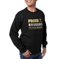 thumbnail image 4 of CafePress - Proud Husband Of A Soldier White And Gold Sweatshirt - Classic Crew Neck Sweatshirt, 4 of 5