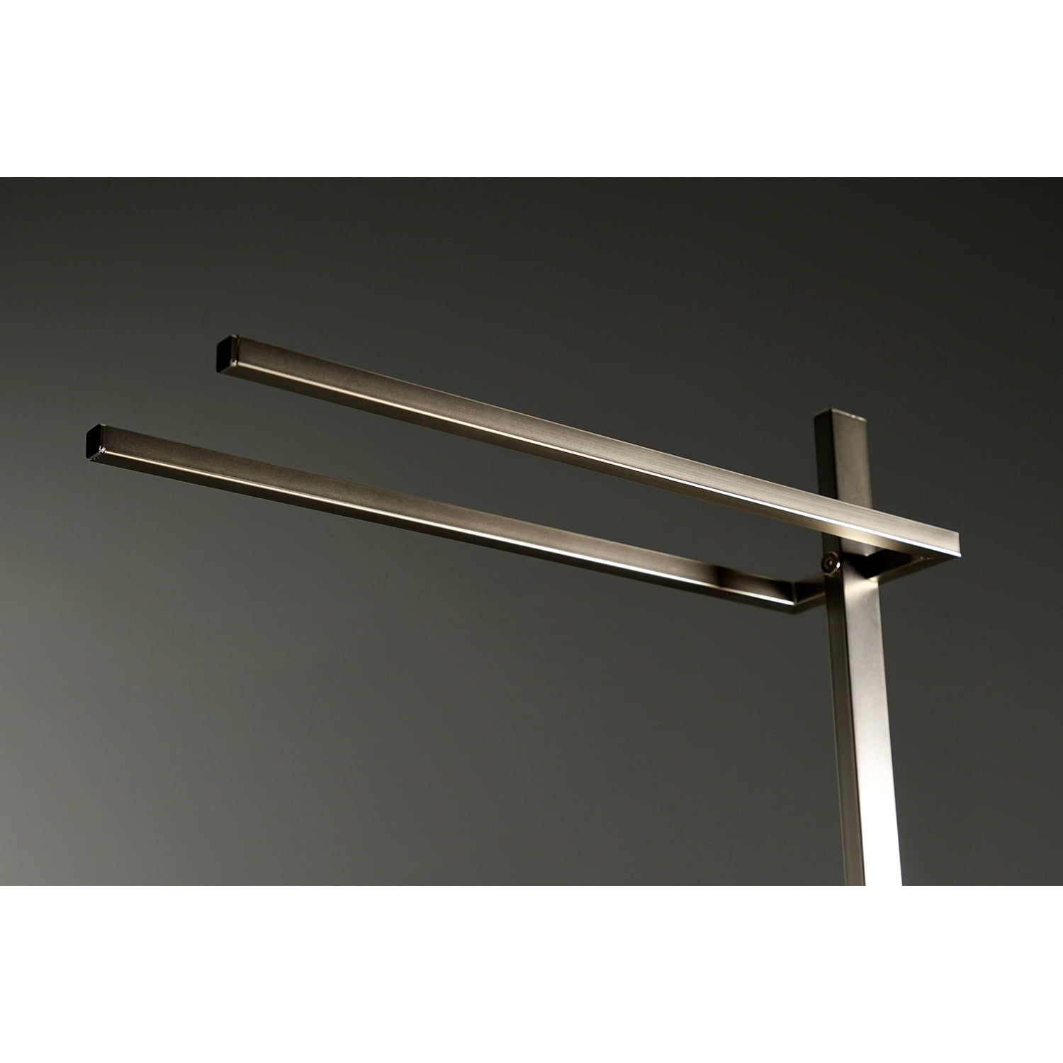 Kingston Brass SCC8608 Modern Edenscape Pedestal Dual Towel Rack - Brushed Nickel