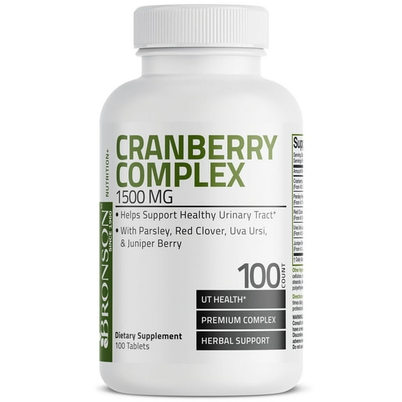 Bronson Cranberry Complex 1500 mg, 100 Tablets