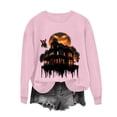 thumbnail image 4 of Halloween Printed Sweatshirts for Women Plus Size Round Neck Long Sleeve Basic, 4 of 6