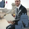 thumbnail image 2 of FYTPOV Laptop Backpack,Shoulder bag and Wallet Set of 3, Business Backpack with USB Charging Port, Large Capacity Backpack, Practical Travel Backpack, 2 of 5