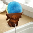 thumbnail image 5 of Cute Highland Cattle Sponge Holder with Drainage - Funny Scrub Sponge Stand for Kitchen Sink Countertop Organizer Gadget, 5 of 8
