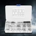 thumbnail image 1 of 662Pcs M2 Screw Set 304 Stainless Steel Pan Head  Machine Screw Flat Elastic Washer And Nut With Plastic Case And Wrench, 1 of 8