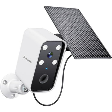 Solar Camera Outdoor Wireless, Battery Security Cameras with Solar Panel for Home Security, No Monthly Fee, Spotlight, Motion Detection Alert, Night Vision, Works with Alexa, 2.4G Wi-Fi Only