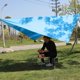 thumbnail image 3 of Lona para tienda de campaña, alfombrilla para Picnic, hamaca a prueba de viento, lona para lluvia, supervivencia para senderismo Azul kusrkot lona de la tienda, 3 of 8