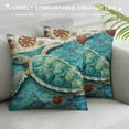 thumbnail image 3 of COMIO Turtle Body Pillow Cover Nautical Marine Blue Sea Turtles Coastal Beach Theme Ocean Pillow Case Protector with Zipper Decorative Soft Large Pillowcase Covers Cushoned for Bed,Couch, 3 of 5