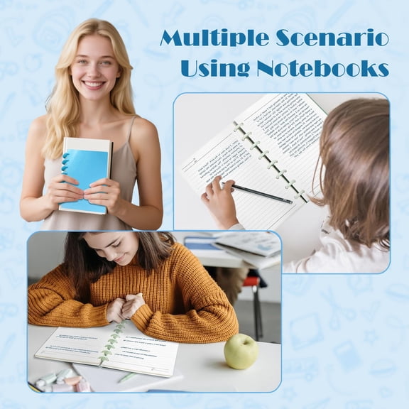 A5 Discbound Notebook Refillable Planner Removable Pages Poly Cover Work Travel