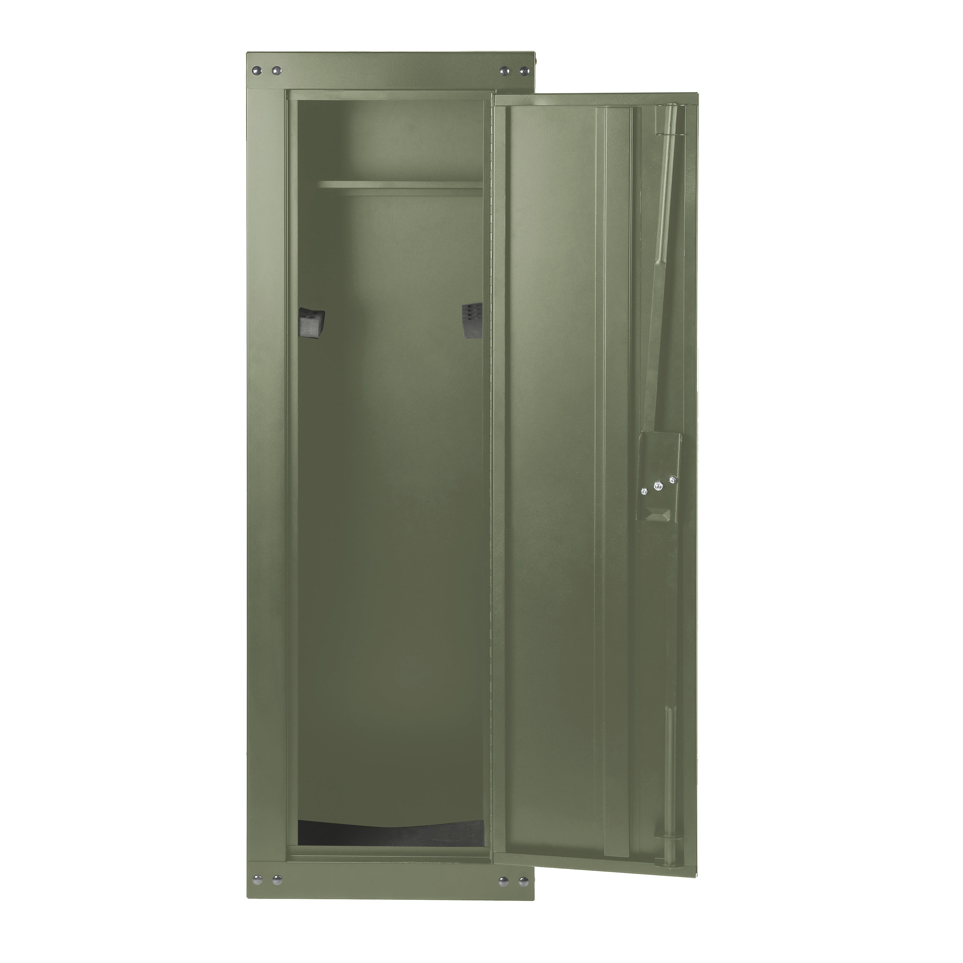 Mossy Oak Gun Security Cabinet, 8 Gun Capacity, Rifle Safe, Key Lock, Barrel Rests, Green, 1 Unit